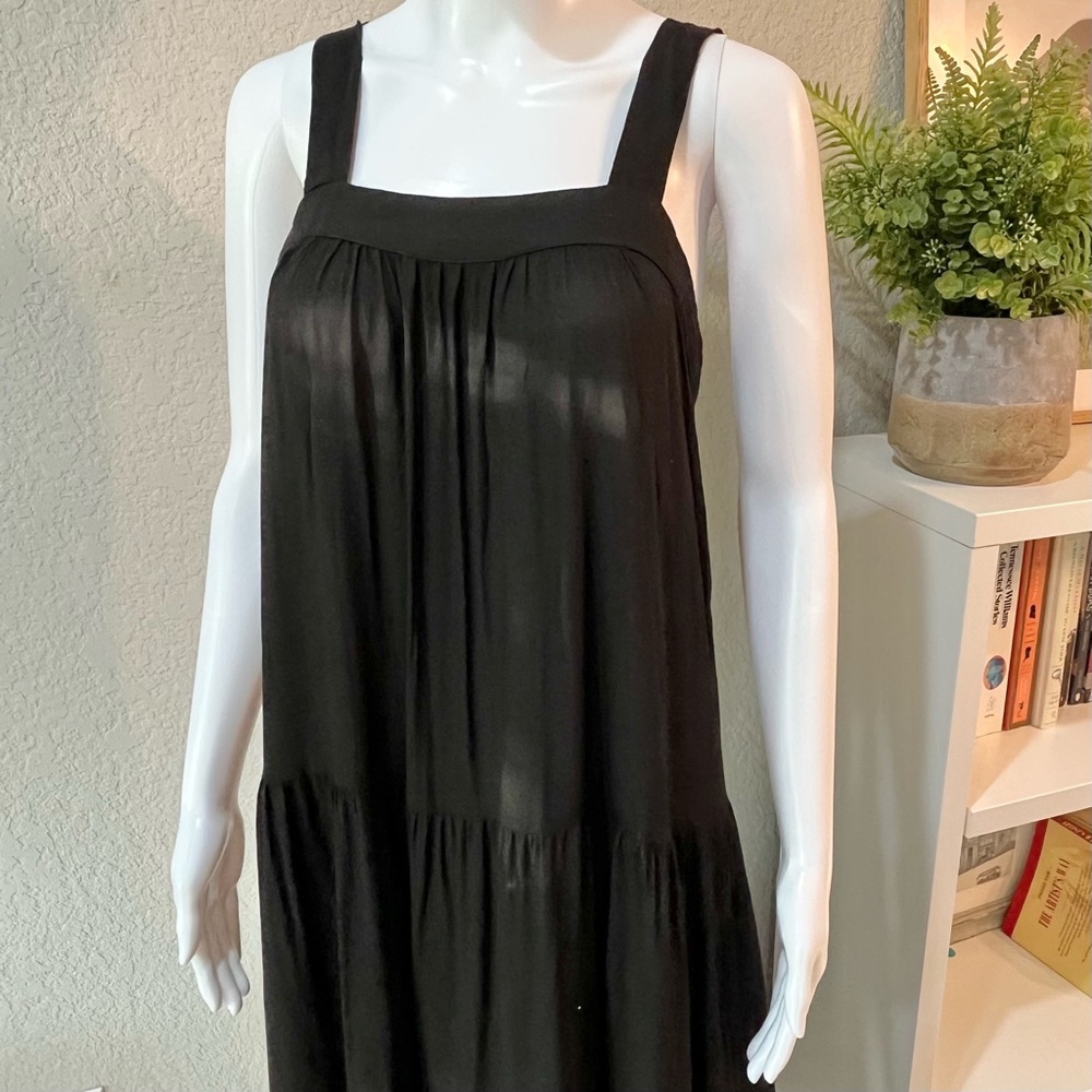 Gorgeous Black Tiered Maxi Dress